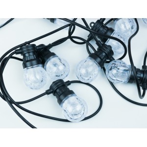 CORDÃO 10 BOLAS LEDS WARM EFEITO BOLHAS D'ÁGUA BIVOLT - 22014