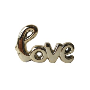 ENFEITE DE CERÂMICA DECORATIVO LOVE 10X8,5CM - 96434-DOU