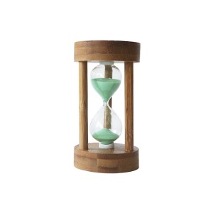 AMPULHETA EM MADEIRA 3 MINUTOS - 10 CM - 73319-VD