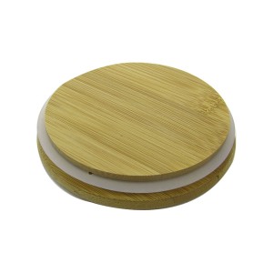 POTE DE VIDRO 750 ML COM TAMPA EM BAMBU E VEDAÇÃO DE SILICONE - BF2984