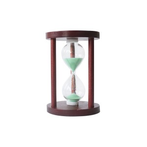 AMPULHETA EM MADEIRA 5 MINUTOS - 12 CM - 73317-VD