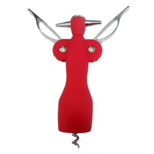 SACA ROLHAS ABRIDOR DE VINHOS LUXO DE METAL 18CM  - 3114-VM