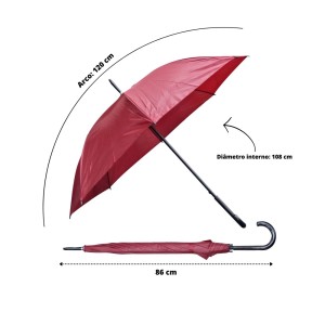 GUARDA CHUVA SOMBRINHA AUTOMÁTICO GRANDE REFORÇADO - CA50004-VM