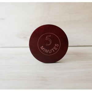 AMPULHETA EM MADEIRA 5 MINUTOS - 12 CM - 73317-VD