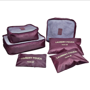 KIT ORGANIZADOR PARA MALAS DE POLIESTER 6 PEÇAS - 5165-VN