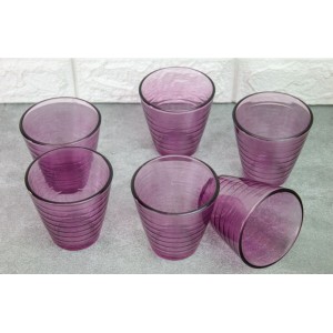 JOGO DE COPO DE VIDRO COM 06 PEÇAS COLOR DUBLIN 250ML -VDA03013-RX