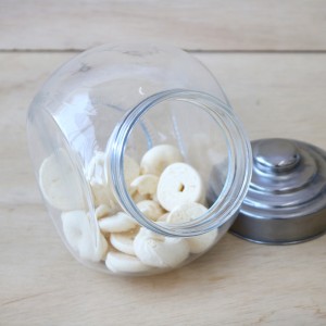 PORTA MANTIMENTO DE VIDRO COM TAMPA EM INOX - VDA0704