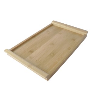 BANDEJA DE BAMBU RETANGULAR  RASA 22X35X2CM - CZ19489