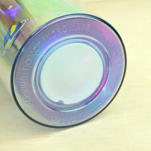 COPO COM LED PLÁSTICO E CANUDO PERSONAGEM ASTRONAUTA 450ML - GDR0786-D