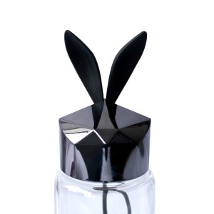 GARRAFA DE VIDRO GLASS COM CAPA DE SILICONE E TAMPA PLÁSTICA - GDR0450-PT