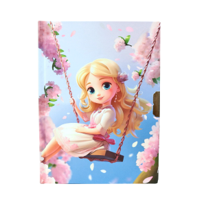 DIÁRIO DA MENINA NO BALANÇO COM CADEADO 56 FOLHAS - SXFS14065-D