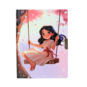 DIÁRIO DA MENINA NO BALANÇO COM CADEADO 56 FOLHAS - SXFS14066-B