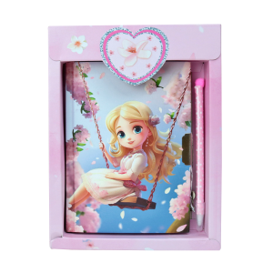 DIÁRIO DA MENINA NO BALANÇO COM CADEADO E CANETA  56 FOLHAS - SXFS14067-D