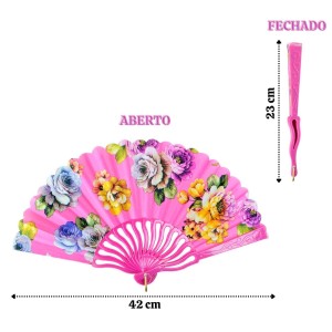 LEQUE DE PLÁSTICO E TECIDO 42X23CM - HZ89403-PK