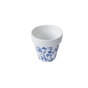 VASO DECORATIVO EM CERAMICA COM SUPORTE 8X9CM - GDR0364-C