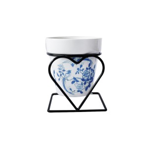 VASO DECORATIVO EM CERAMICA COM SUPORTE 8X9CM - GDR0364-D
