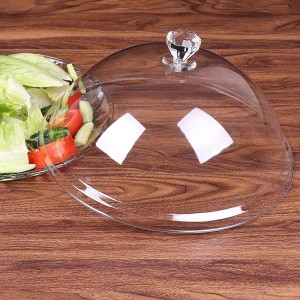 TAMPA PROTETORA DE ALIMENTO DE PLÁSTICO TRANSPARENTE 25CM - CA09528-A