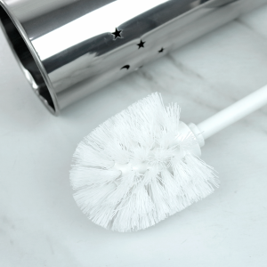 ESCOVA SANITARIA PARA BANHEIRO COM SUPORTE EM METAL 27CM - ES91803