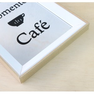 BANDEJA ESPELHADA DE MADEIRA MOMENTO CAFE 24X30CM - GDR0684D-BG