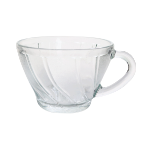 CONJUNTO DE XÍCARAS E PIRES TRANSPARENTES WIND 200ML - VDA14061