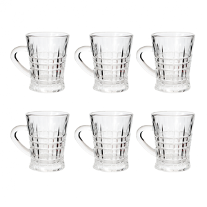 JOGO COM 06 CANECAS DE VIDRO 50ML - UH040018