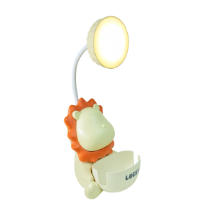 LUMINÁRIA DE MESA DIVERTIDA COM APONTADOR FORMATO LEÃO USB - 5666-BG